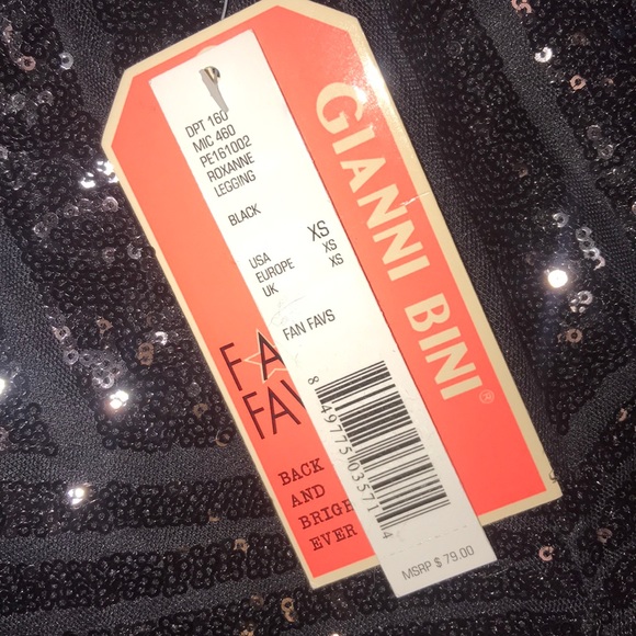 Gianni Bini Sequin Leggings - Picture 2 of 4